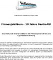 VOLKSSTIMME Artikel - Firmenjubiläum - 10 Jahre GastroFiB
